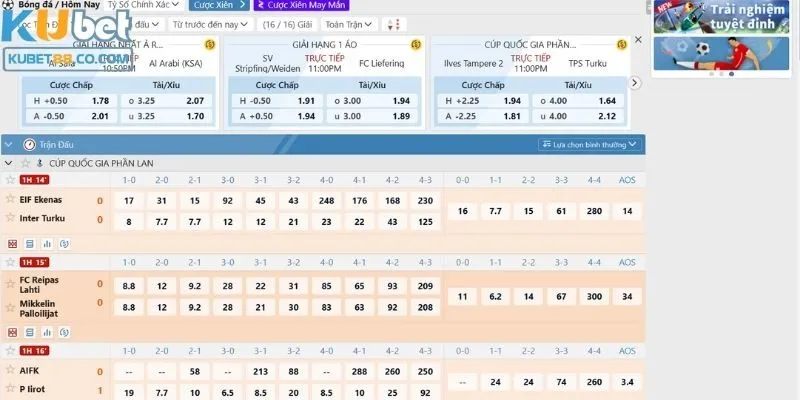 Danh sách các trò chơi hấp dẫn nhất tại thể thao Kubet&nbsp;&nbsp;